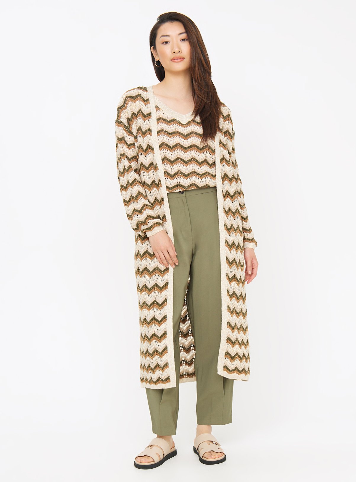 Metallic Chevron Stripe Sleeveless Top 10 - Image 3 thumbnail